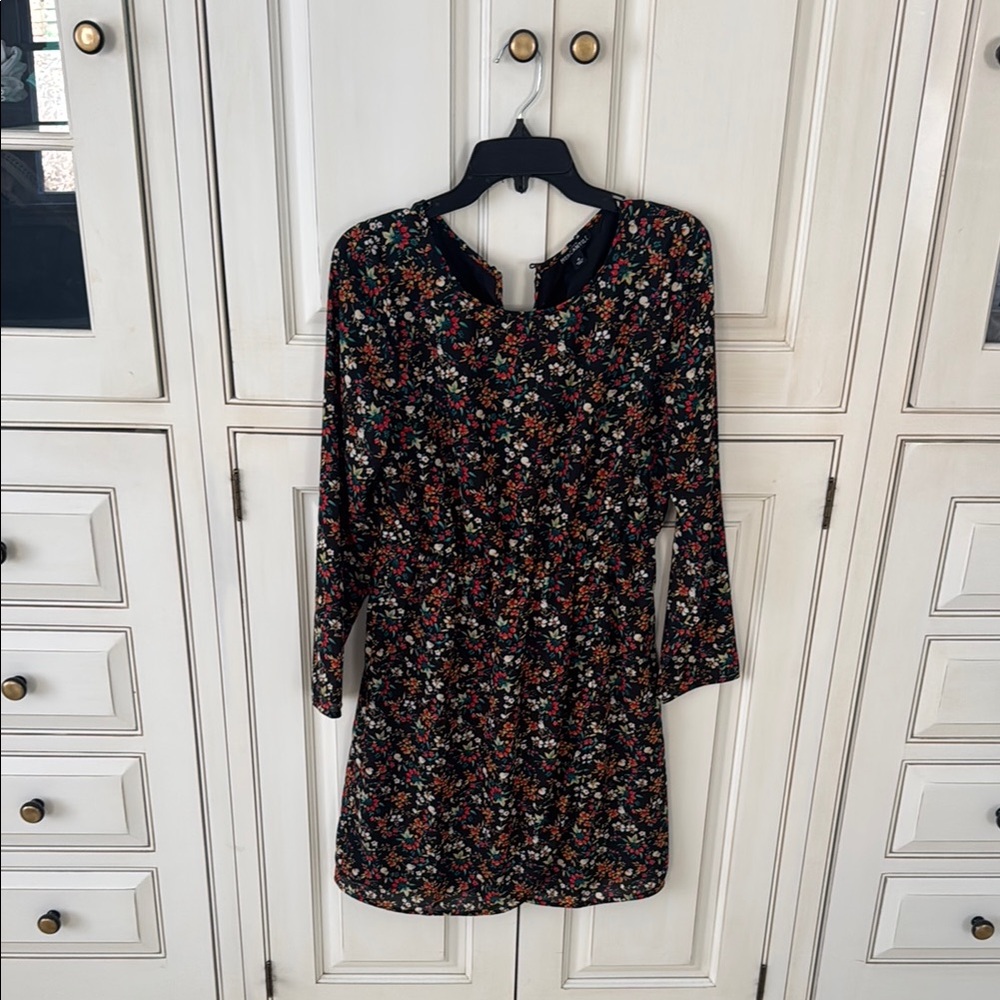 Floral Black Dress